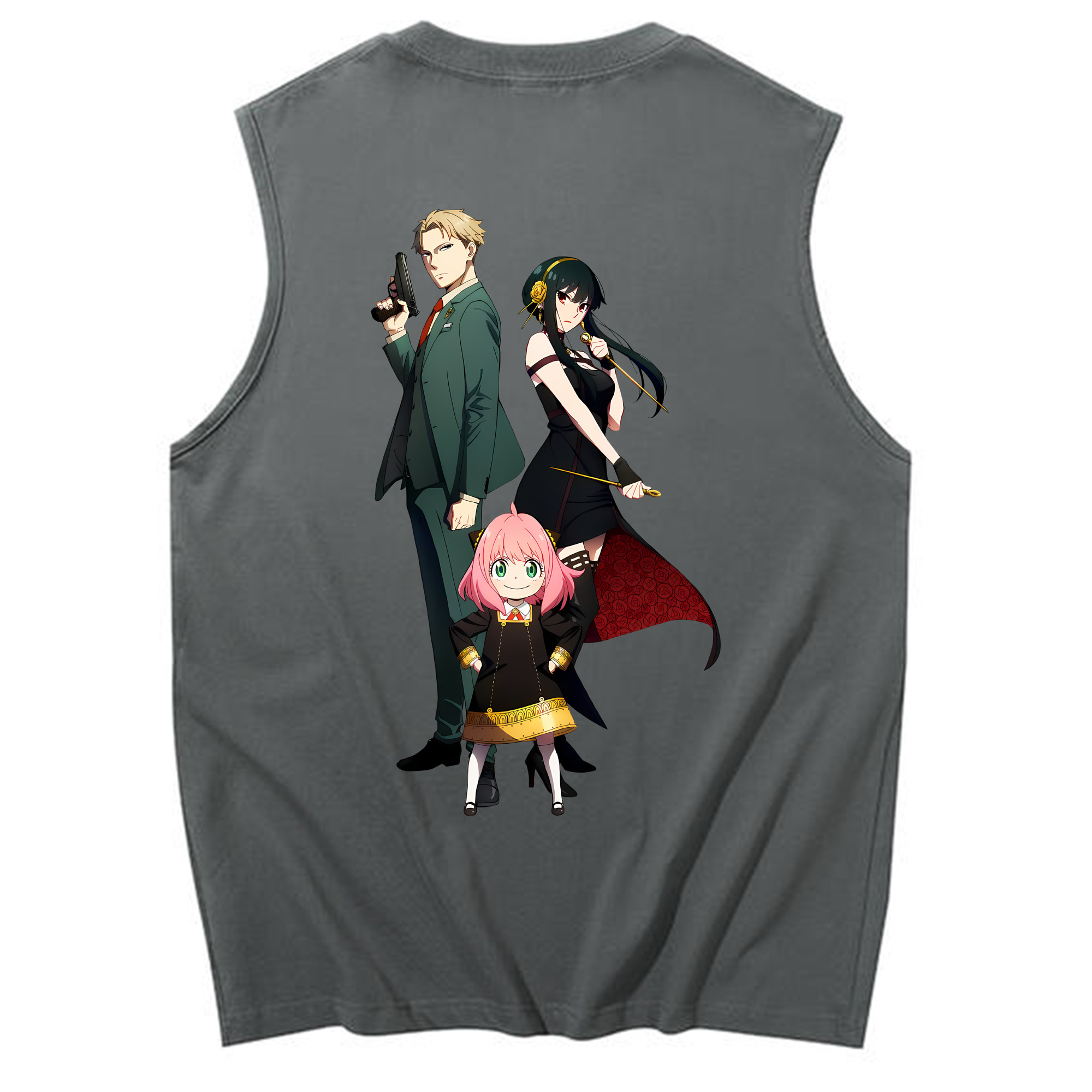 （画像用） SPY×FAMILY间谍家家酒 コットン100％タンクトップ（背面プリント）